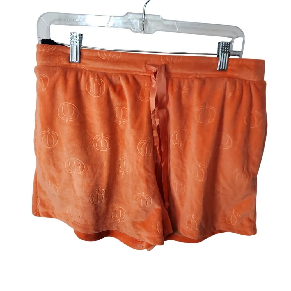 Jaclyn Intimates 2 Pack Velour Pumpkin Sleep Shorts, NWOT, Large